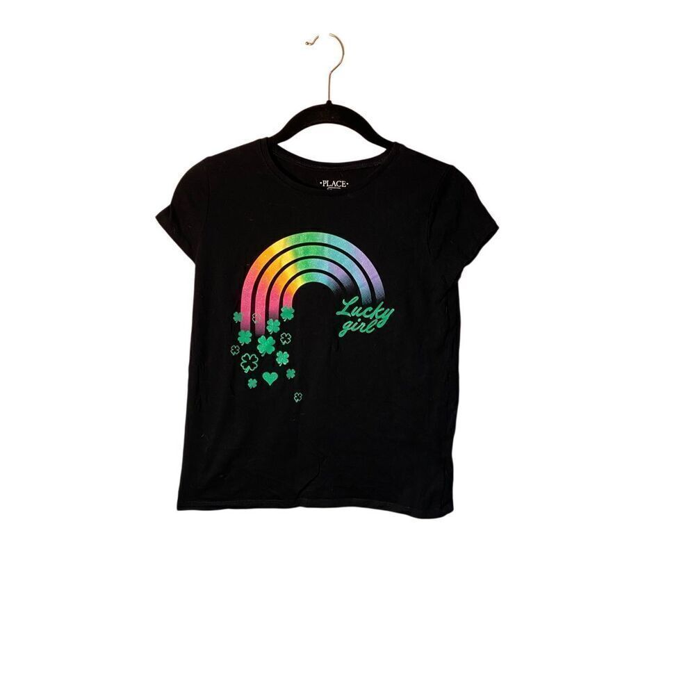 Children’s place girls, St. Patrick’s Day, lucky girl T-shirt, size large
